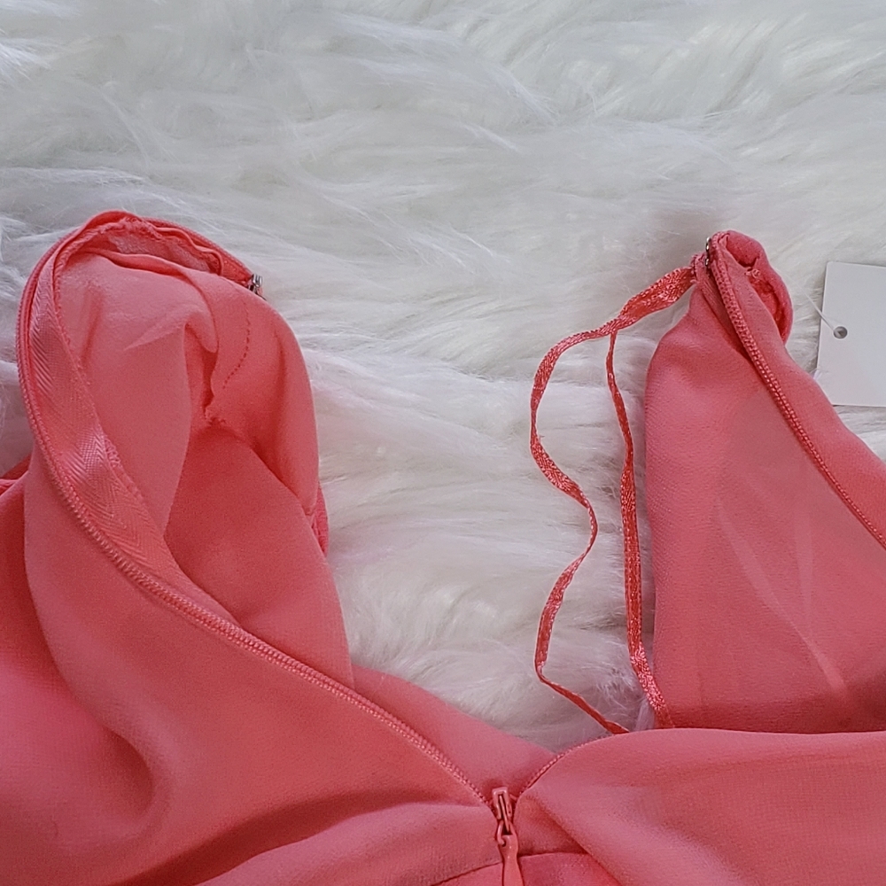 1. State Women's Havana Coral Romper One Shoulder Size 4 - Picture 7 of 10